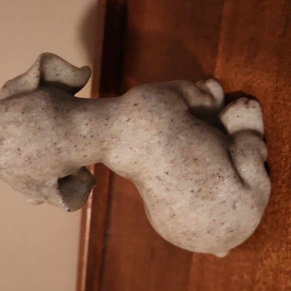 Second Nature Quarry Critters Gray Stone Dog Figurine - Picture 2 of 6